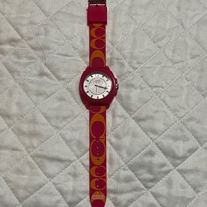Coach silicone band watch